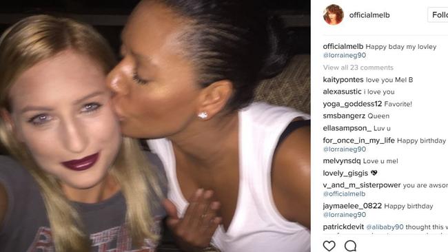 Mel B with nanny Lorraine Gilles, the woman she was not allowed to fire. Picture: Mel B / Instagram