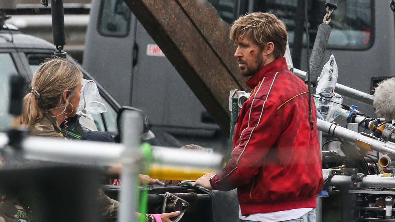 Actor Ryan Gosling filming scenes in Sydney for his new movie The Fall Guy. Picture: Gaye Gerard