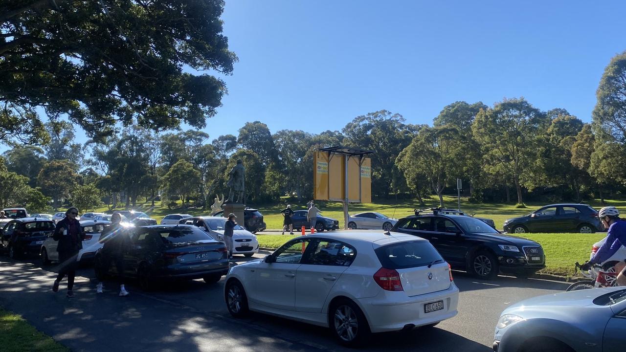 Centennial Park on Saturday morning was ‘busier than on a school sports day’, one user told news.com.au. Picture: NRS/CJS Media