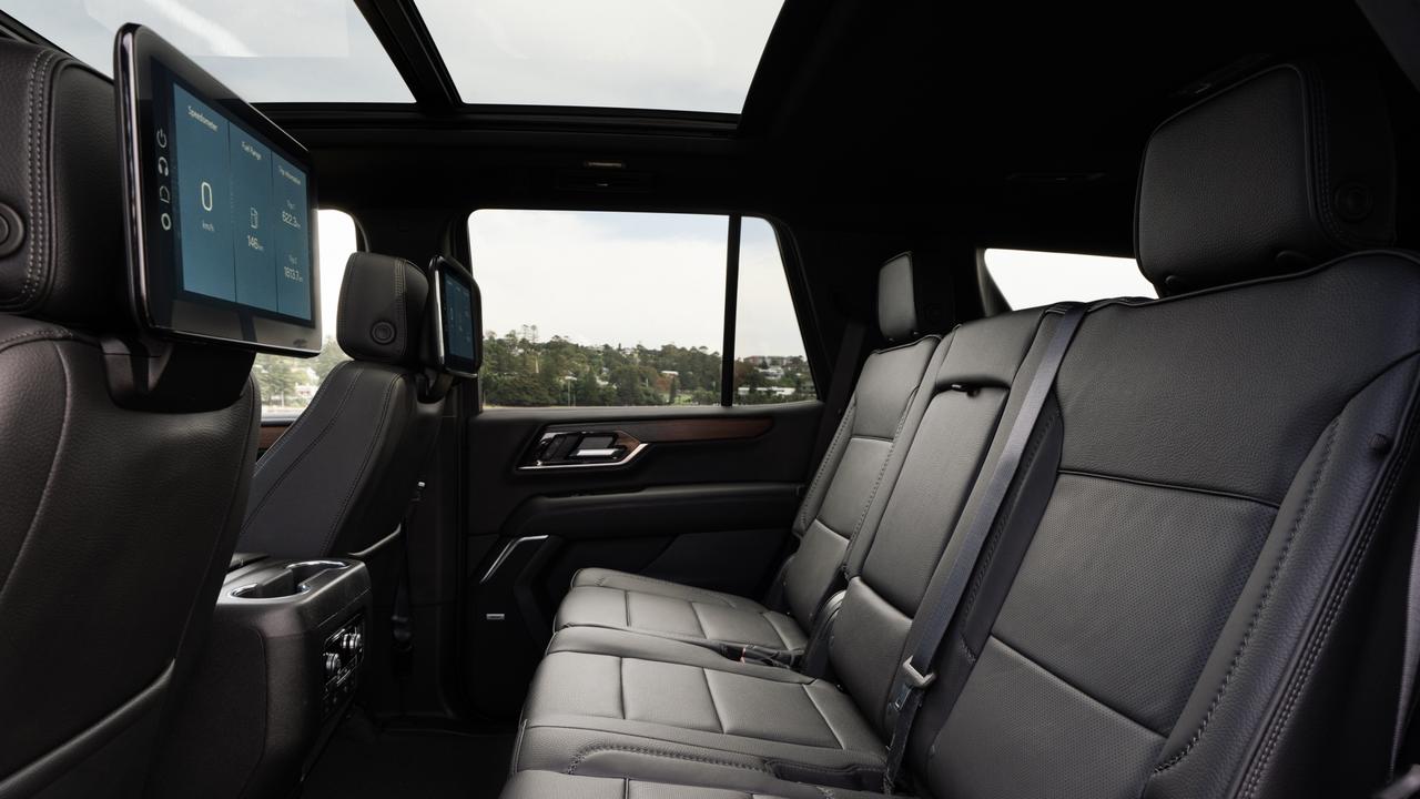 With three rows of seating and serious space in the back, the Yukon Denali is built for big families or serious road trips. Picture: GMC