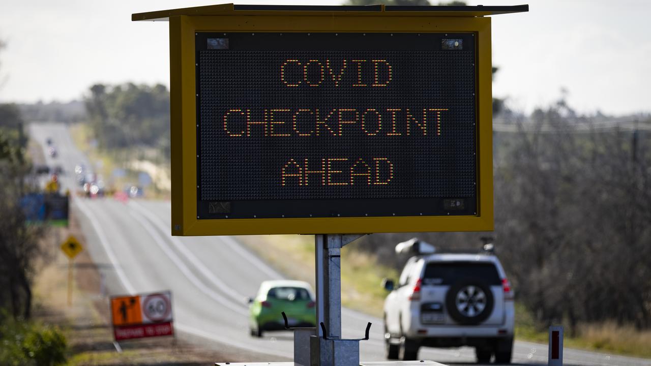 A border check point in Perth. Picture: Matt Jelonek/Getty Images