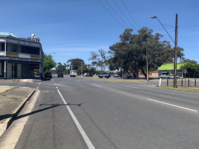 Port Road in Alberton was the scene of a violent arrest on Friday night, and the suspect made his first appearance in the Port Adelaide Magistrates today. Picture: Paula Thompson