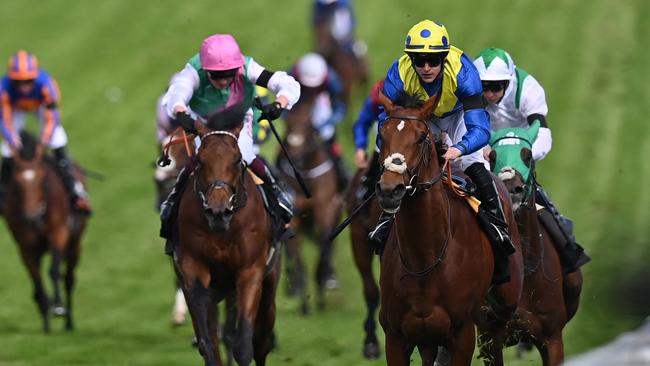 The research found about five per cent of Australian professional jockeys are diagnosed with a concussion each year. Picture: AFP