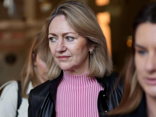 SYDNEY, AUSTRALIA - NewsWire Photos MAY 12, 2023: Jarryd Hayn's barrister Margaret Cunneen pictured (centre) as she leaves Downing Centre Courts, Sydney CBD after the Sentencing of former NRL star Jarryd Hayne.Picture: NCA NewsWire / Damian Shaw