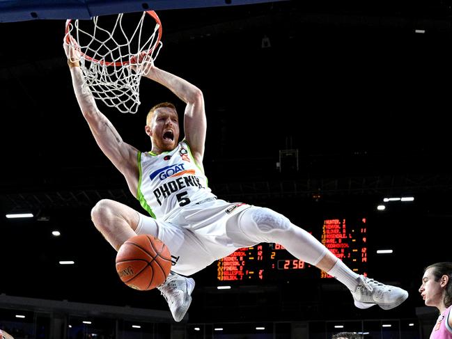 It’s hard not to love fiery Phoenix guard Angus Glover. Picture: Getty Images