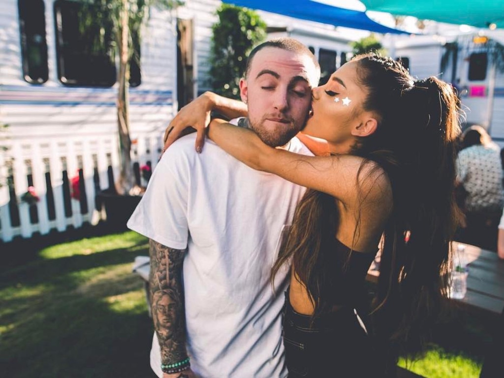 Mac Miller in happier times with Ariana Grande. Picture: Mac Miller/Instagram