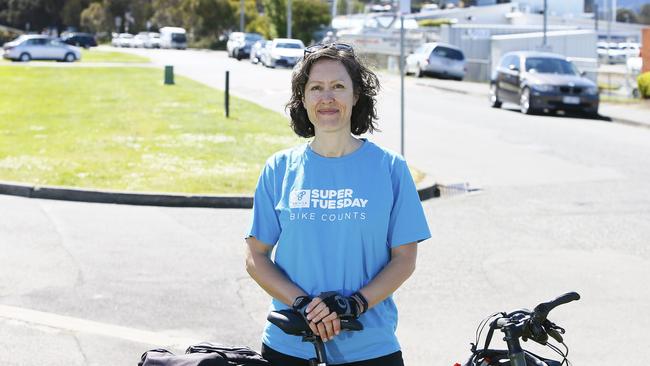 Alison Hetherington of Bicycle Network Tasmania. Picture: MATT THOMPSON