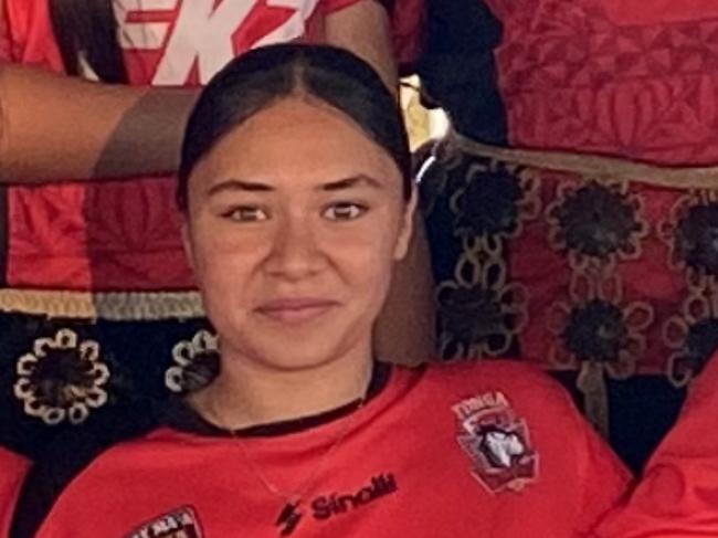 Kalolaine Brown of the Tonga U16s at the Harmony Nines. Picture: Contributed