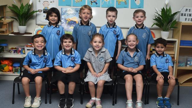 Currajong State School Prep 1M TEACHER: Mrs Dee maccarone TEACHER AID: Mrs Sam Killmier BACK: Nils, Kurt, James, Hadlee. FRONT: TJ, Kalina, Imogen, Grace, Tekashi.