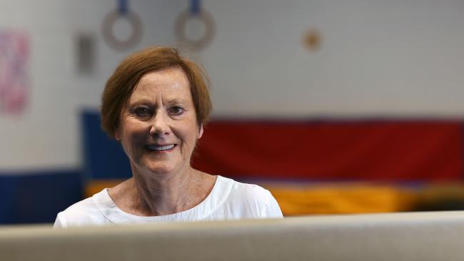 Jill Wright is still handing out her judging advice to gymnasts at clubs in Melbourne’s east. Picture: Stuart Milligan