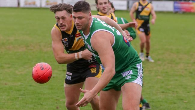 Jonathan Patton in action for Kangaroos Flat. Picture: Aaron Cook