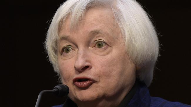 US Federal Reserve Chair Janet Yellen. Picture: AP Photo/Susan Walsh, File