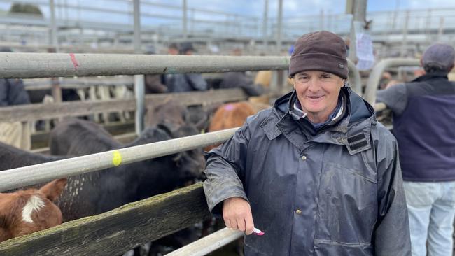 Paul Finnigan from Toolong North sold a total of 43 steers and heifers at the recent Warrnambool sale including 15 Angus heifers for 642c/kg. Picture: Supplied