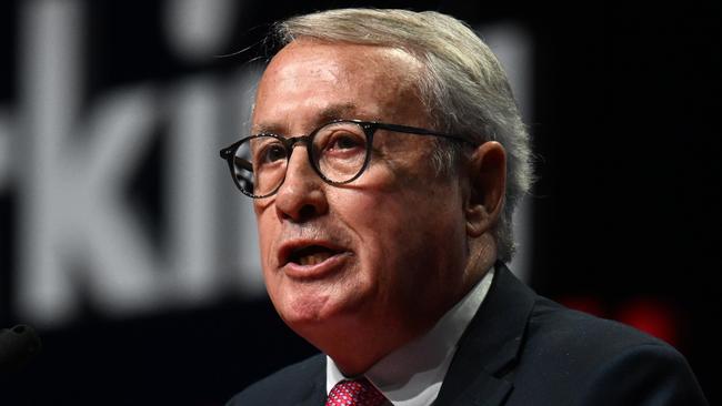 Former Treasurer Wayne Swan has gone on the attack at the 49th ALP National Conference 2023 in Brisbane. Picture: Dan Peled / NCA NewsWire