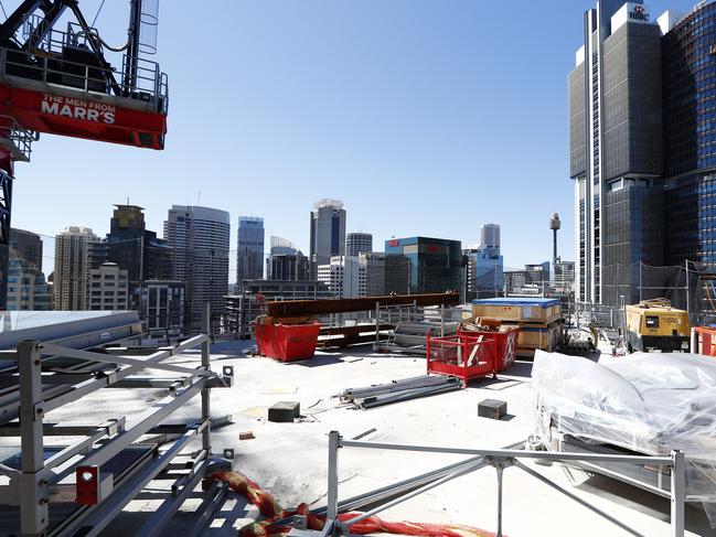 The outdoor dining terrace on level 24. Picture: Sam Ruttyn