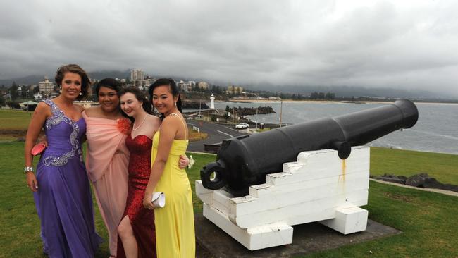 St Patrick’s College, Campbelltown year 12 students celebrating their formal in Wollongong in 2012.