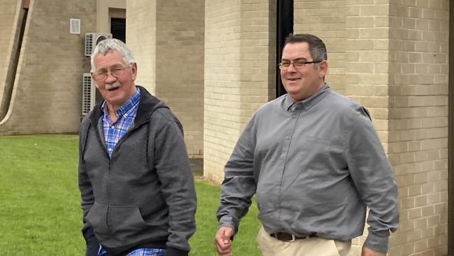 Mark John Walters leaving the Mount Gambier District Court.