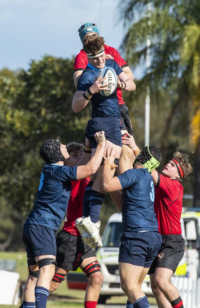 Charlie McCauley in the GPS 1st XV Rugby game between Brisbane Grammar and Gregory Terrace at Northgate, Saturday, July 30, 2022 - Picture: Richard Walker
