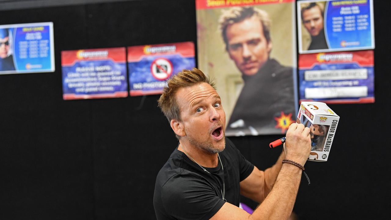 Actor Sean Patrick Flanery signs autographs. Picture: Tom Huntley