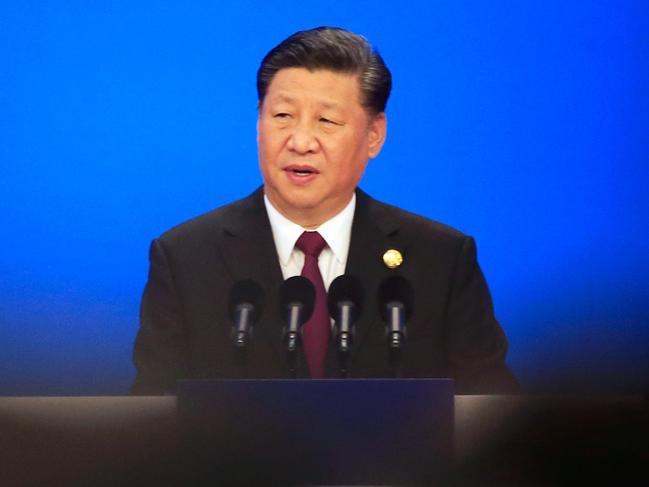 China's President Xi Jinping speaks at the opening ceremony of the first China International Import Expo (CIIE) in Shanghai on November 5, 2018. (Photo by ALY SONG / POOL / AFP)