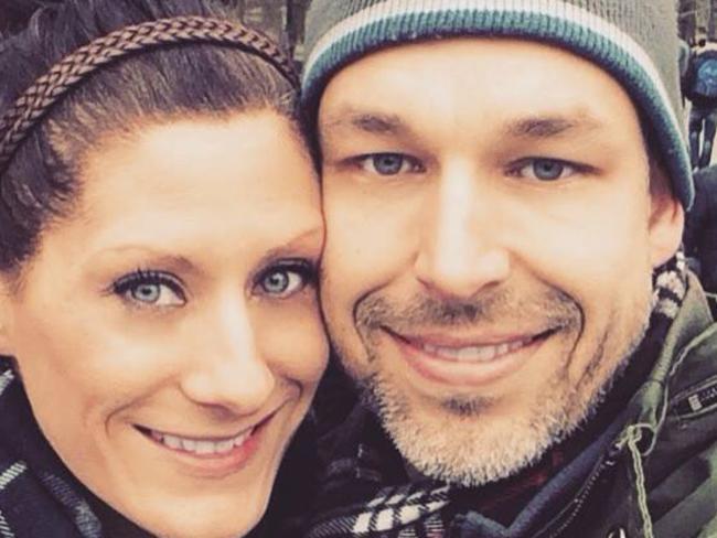 Denise Mattison with her husband Corey Mattison (right).