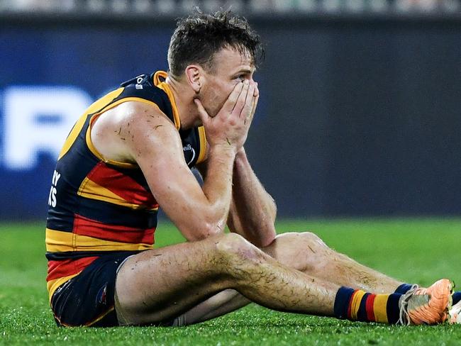 Brodie Smith has struggled to have an impact in Adelaide’s opening two games. Picture: Mark Brake/Getty Images