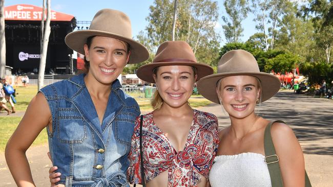 Amaya Castrejana, Lorissa Rennie, Kady DelleBaite CMC Rocks Saturday March 18, 2023. Picture John Gass