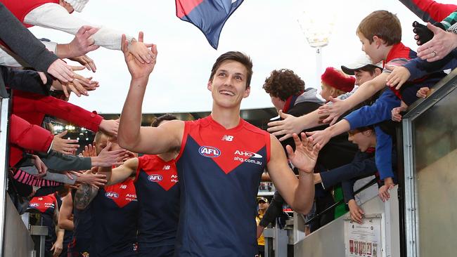 Sam Weideman has re-signed at Melbourne. Picture: Wayne Ludbey.