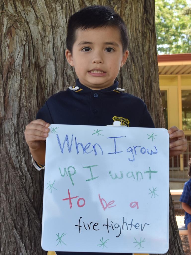 My First Year - South Wagga Public School students say what they would like to be when they grow up . Picture: Sam Turner