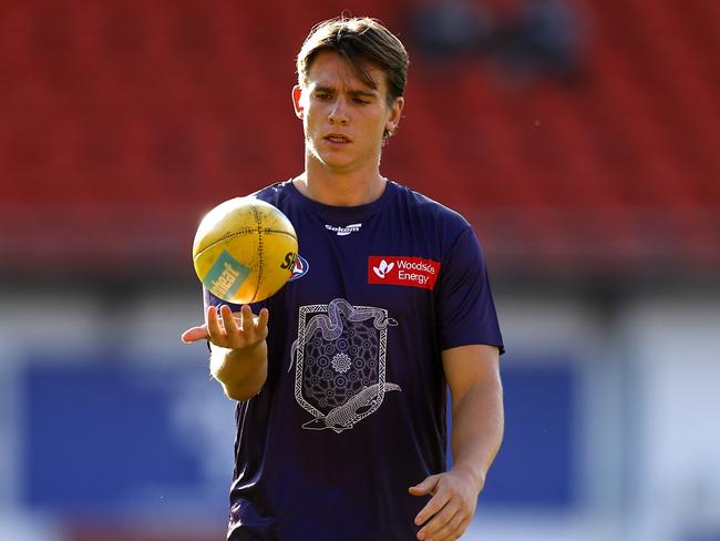 Caleb Serong is averaging 105.5 points a game. Picture: Darrian Traynor/Getty Images