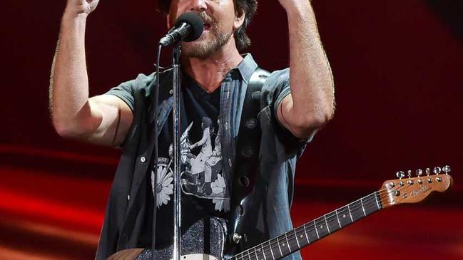 Musician Eddie Vedder performs at the 2016 Global Citizen Festival in Central Park on Saturday, Sept. 24, 2016, in New York. (Photo by Evan Agostini/Invision/AP). Picture: Evan Agostini