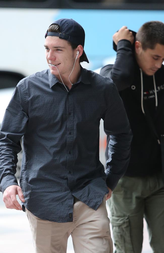 A smiling Jackson outside court on Wednesday.