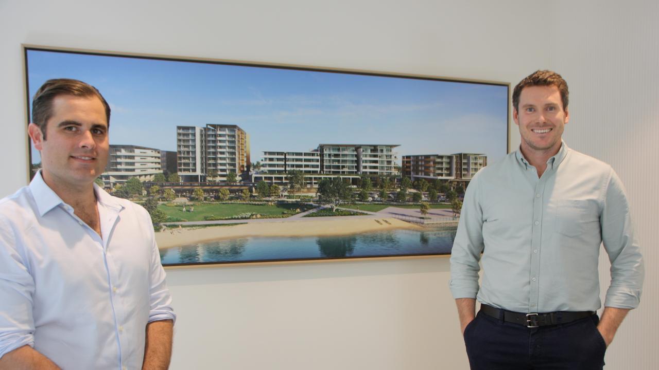 Henzell Property Group sales manager Marcus Muir and managing director McLean Henzell. Mr Muir has previously described Bulcock St as similar to Brisbane’s James St.