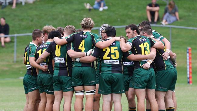 Action from the Colts 1 rugby union match between Brothers and Wests. Picture: Tertius Pickard