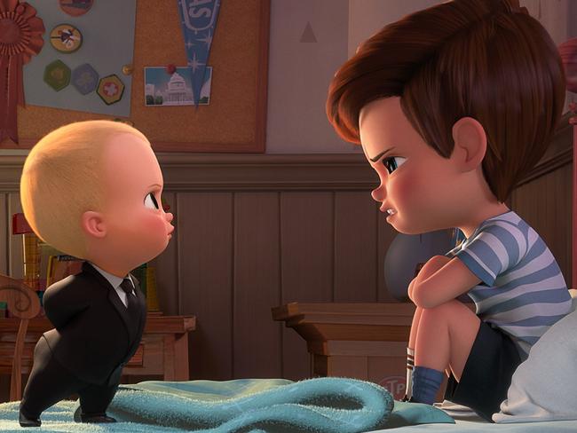 Boss Baby and Tim declare an uneasy truce in the film. Picture: Supplied