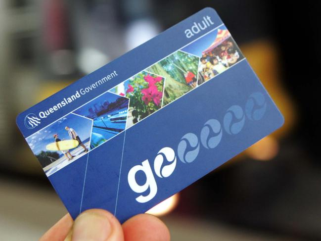 Go Card from TransLink, being used at Central Railway Station, Brisbane City.