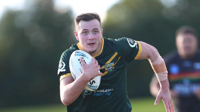 Cooper Bigeni in action for the Roos in 2023. Picture: Sue Graham