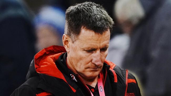 Worsfold has been left searching for answers by his insipid Bombers. Picture: AAP