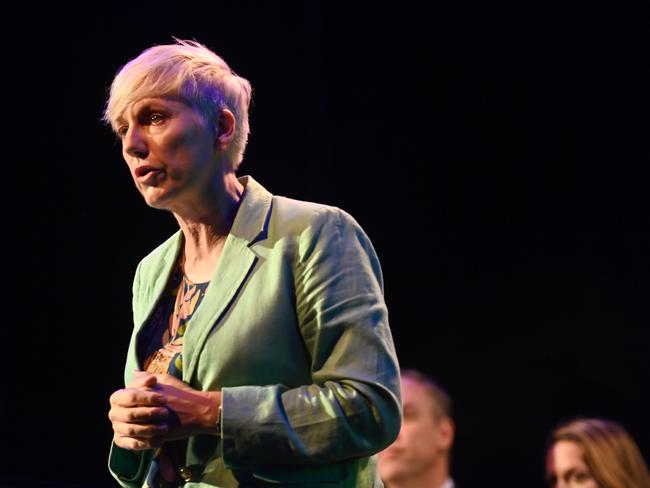 SYDNEY, AUSTRALIA - NewsWire Photos, MARCH 11, 2023., Greens MP Cate Faehrmann   at the NSW Greens Campaign Launch in Sydney., Picture: NCA NewsWire / Jeremy Piper