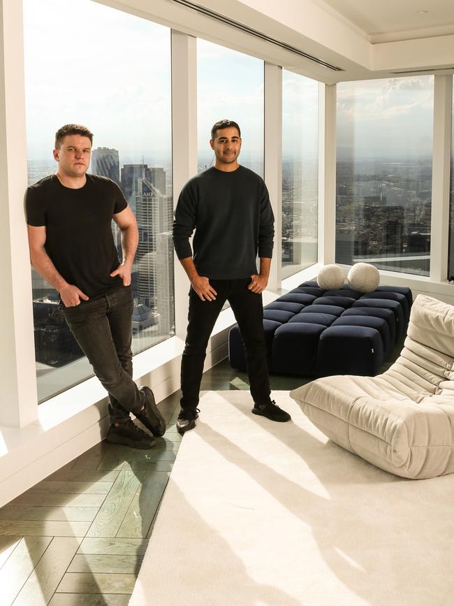 Stake founders Ed Craven, left, and Bijan Tehrani. Picture: Julian Kingma