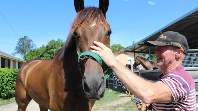 Fu Hao and trainer Andrew Parramore celebrated a win in Coffs Harbour over the weekend.