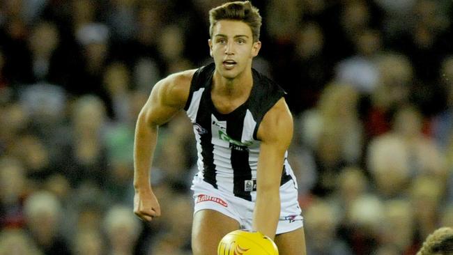 Josh Daicos showed some good signs for the Pies. Picture: AAP