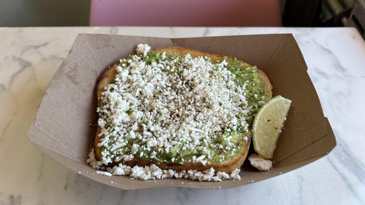 The Avo toast at On Toast in Union Market with its secret Vegemite ingredient. Picture: Benedict Brook