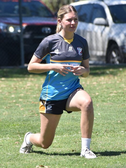 CQ Capras under-19 women’s trials at Rugby Park, Rockhampton, on November 26, 2022.
