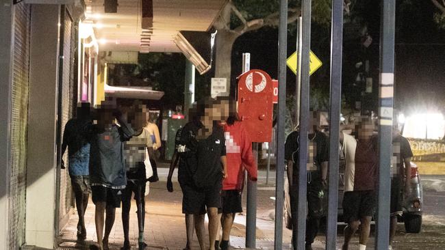 Young Indigenous Australians on the street in Alice Springs. Picture: Liam Mendes/The Australian