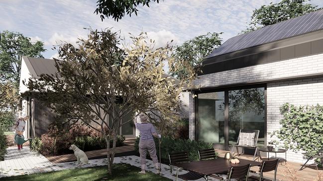 An example of co-located housing under the new laws. Picture: Dr Damian Madigan, University of South Australia