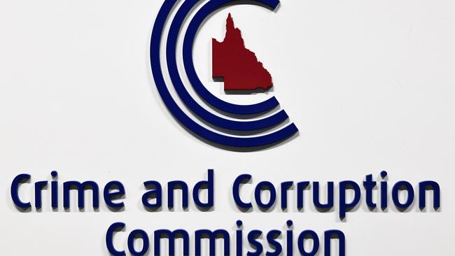 Crime and Corruption Commission (CCC) signage in Brisbane.