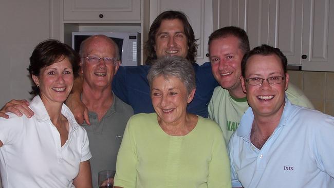 The Beveridge family in 2006. Cath, John, Luke (back), Rosa (front), John Jr and Marty.