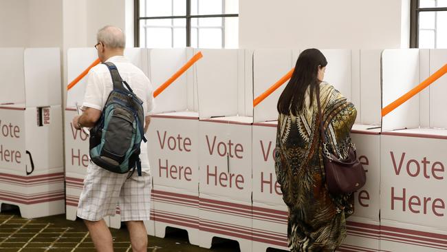 Brisbane voters get in early at City Hall ahead of local government elections.