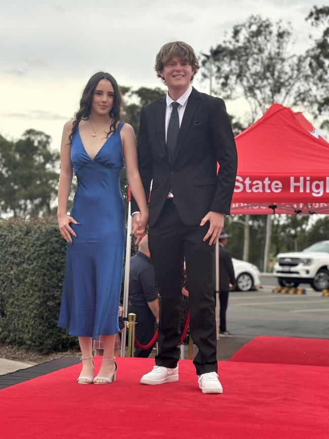 The students of Urangan State High School celebrating their formal.